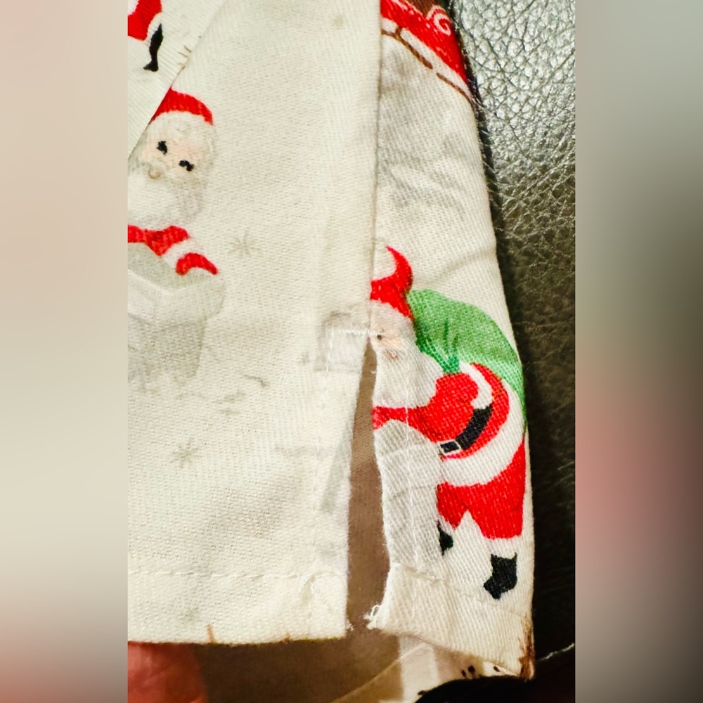 New Pottery Barn Kids Flannel Nightgown size 2T Heritage Santa - Picture 9 of 14